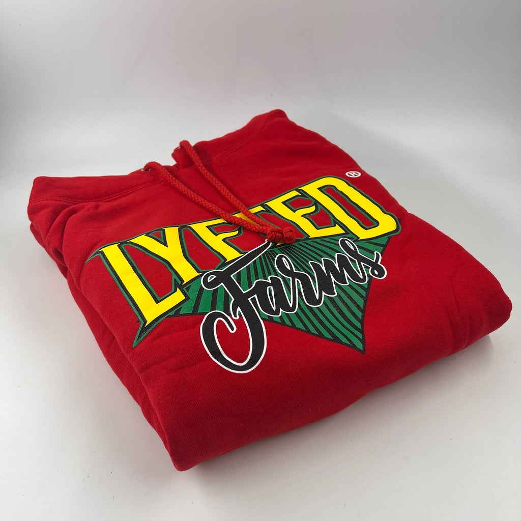Red hoodie classic logo